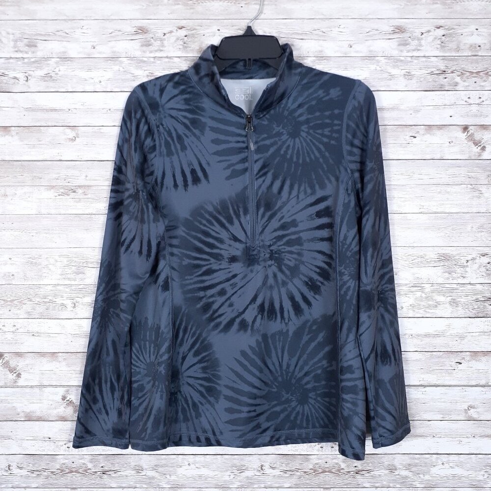 32 Degrees Cool Womens Performance Top S Gray Tie Dye 313A
